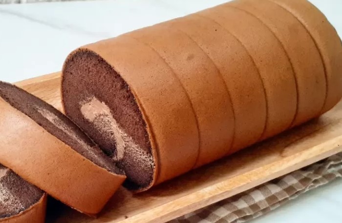 Bolu Gulung Cokelat